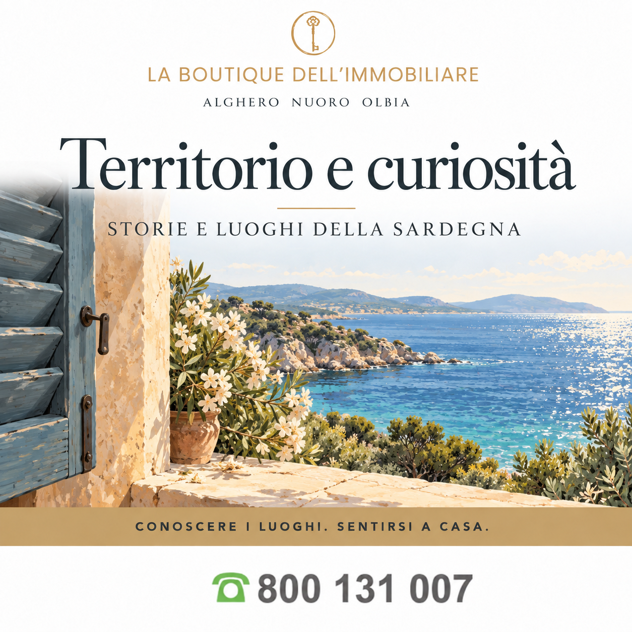 Territorio e curiosità — illustrazione della costa sarda, La Boutique dell’Immobiliare